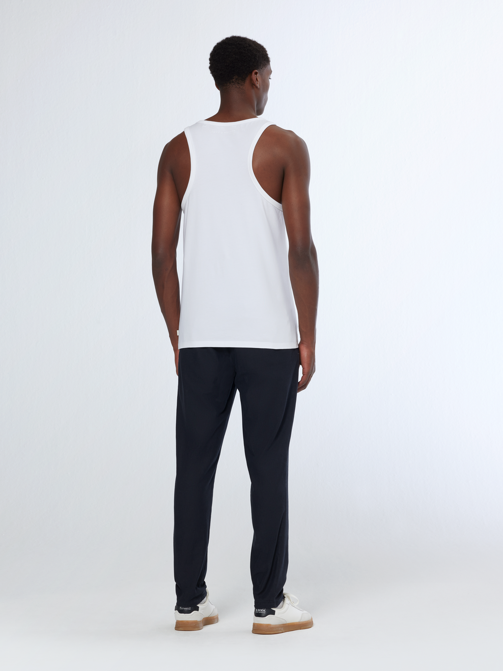 Essentials Racer Tank - WHITE