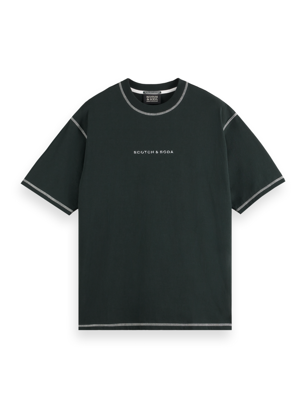 Essentials LOGO FRONT CHEST T-SHIRT - GRACHTEN GREEN