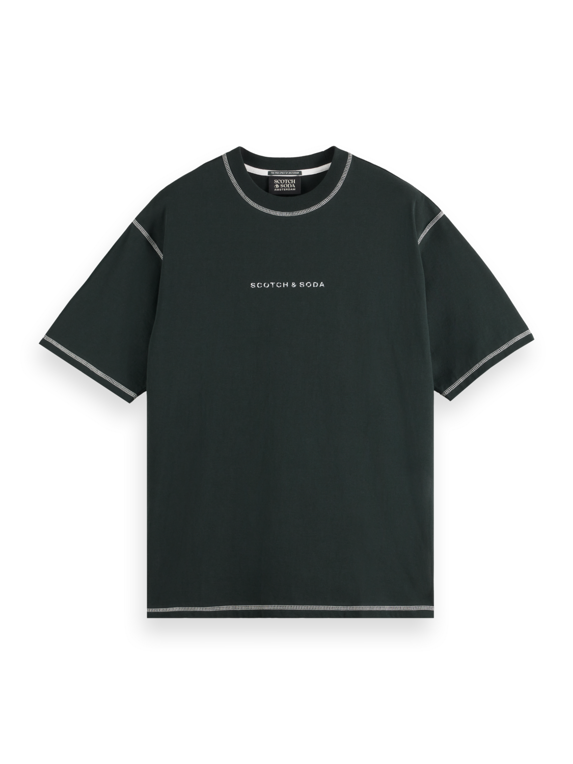Essentials LOGO FRONT CHEST T-SHIRT - GRACHTEN GREEN