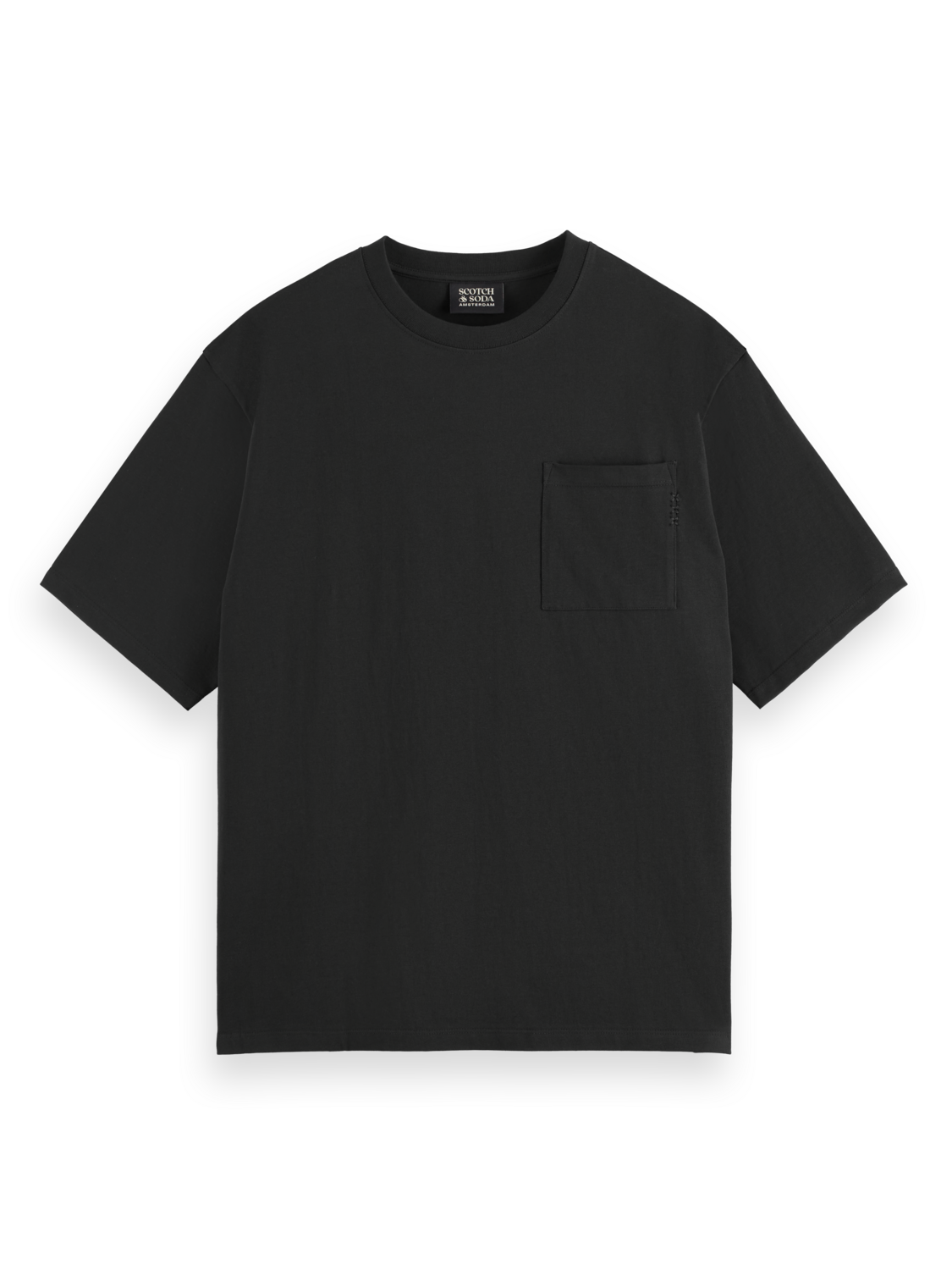 Essentials 3 CROSSES LOOSE POCKET T-SHIRT - BLACK