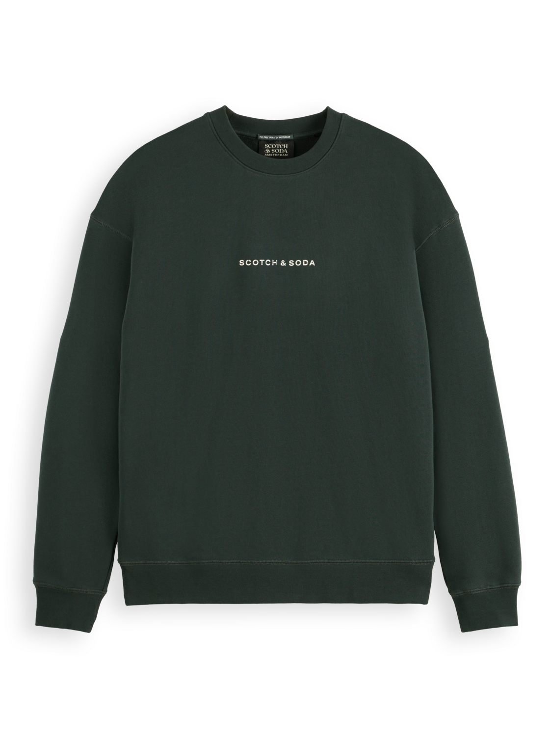 Essentials LOGO FRONT CHEST SWEATSHIRT - GRACHTEN GREEN