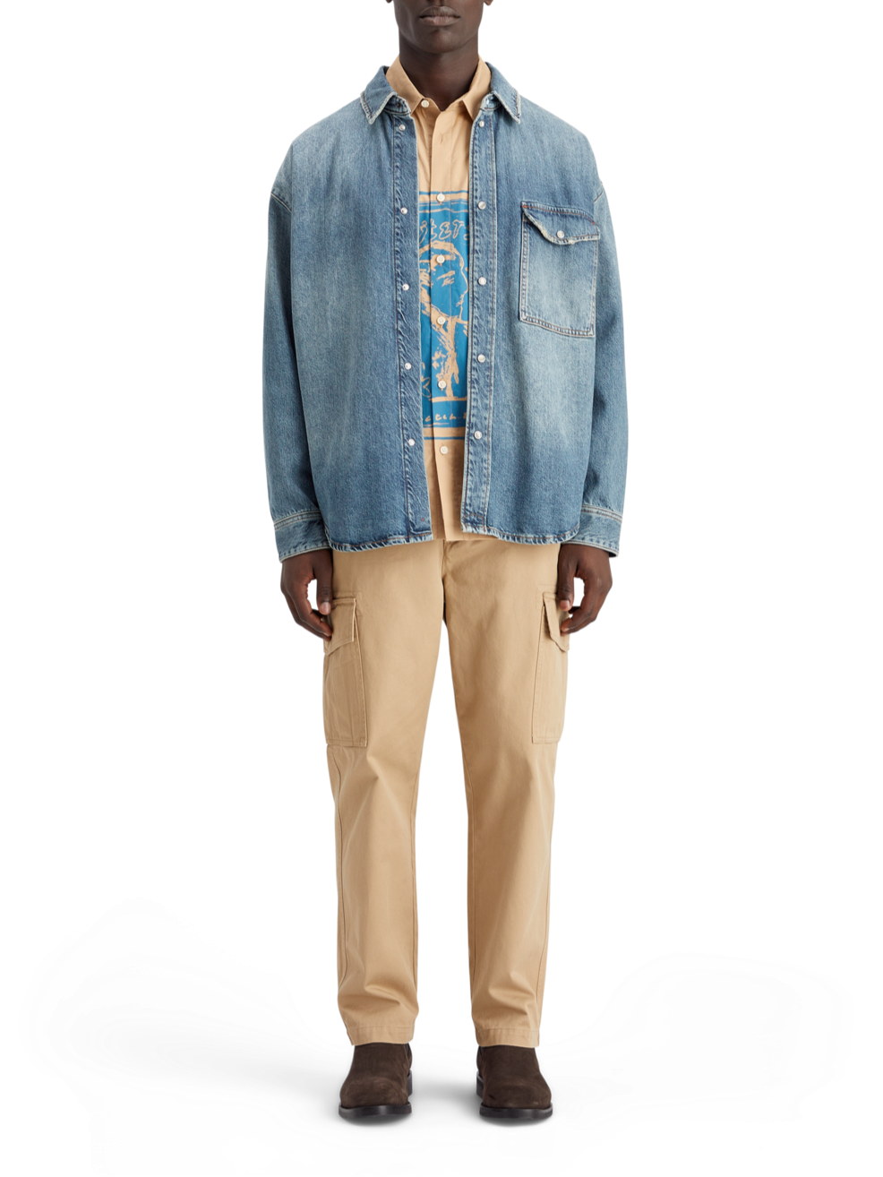 OVERSIZED WASHED DENIM SHIRT - FRISCO NIGHTS