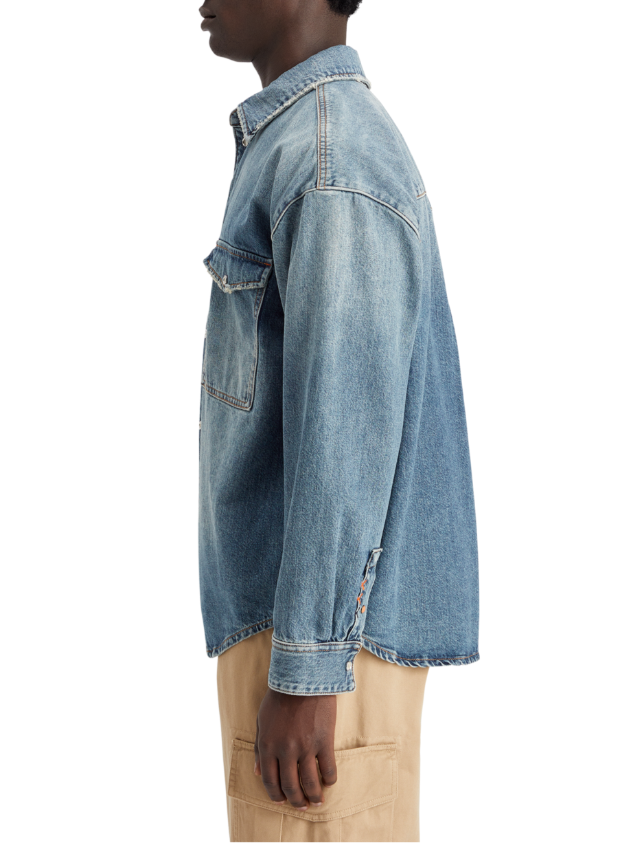 OVERSIZED WASHED DENIM SHIRT - FRISCO NIGHTS