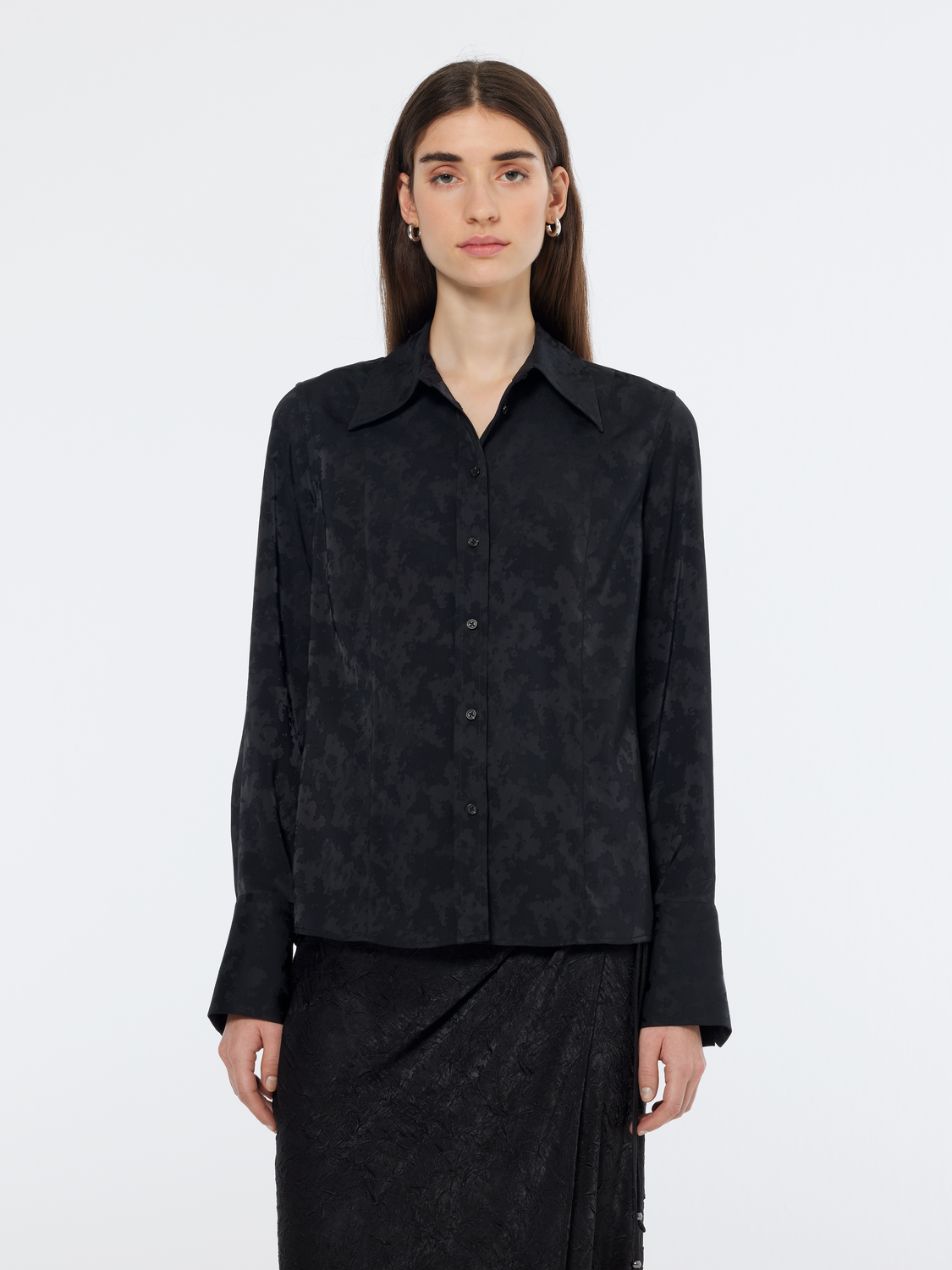 Satin Jacquard Shirt