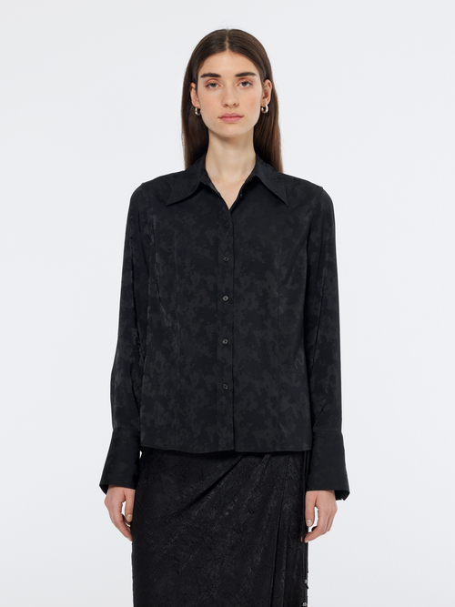 Satin Jacquard Shirt