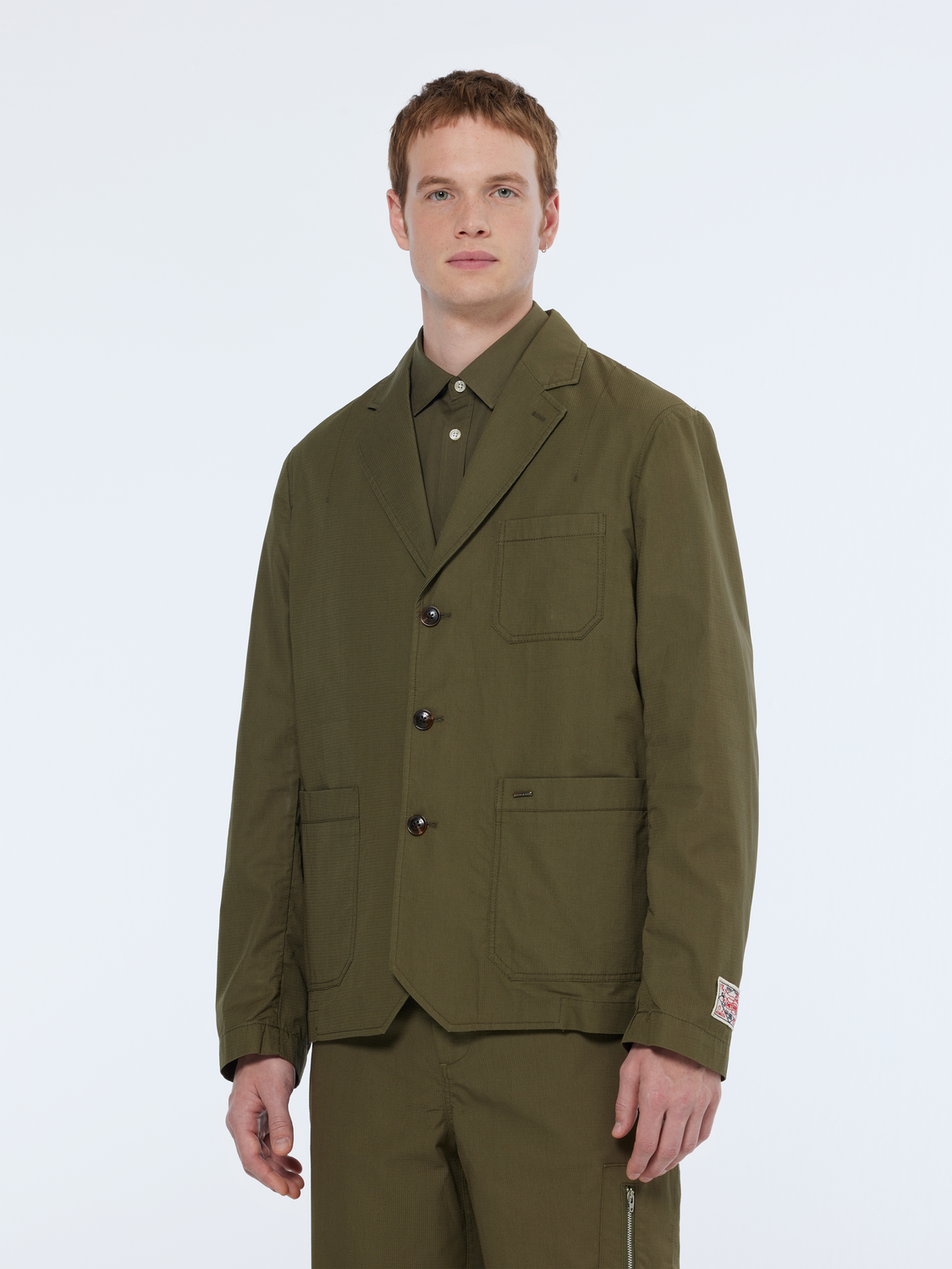military relaxed blazer