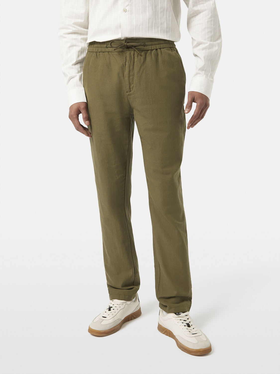 Seasonal core - Warren cotton linen straight jogger