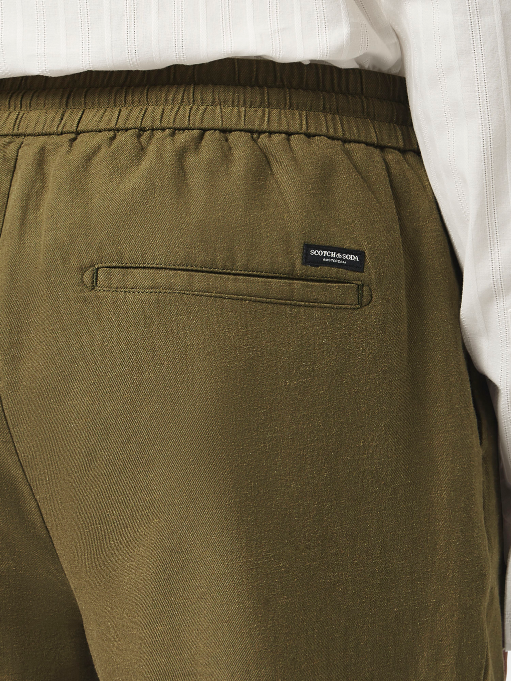 Seasonal core - Warren cotton linen straight jogger