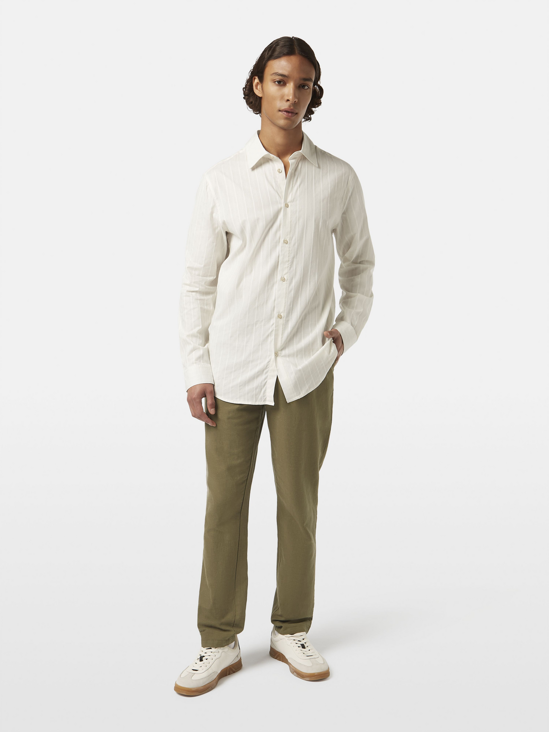 Seasonal core - Warren cotton linen straight jogger