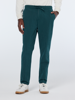 Fave - sporty cotton-blend pinstripe jogger