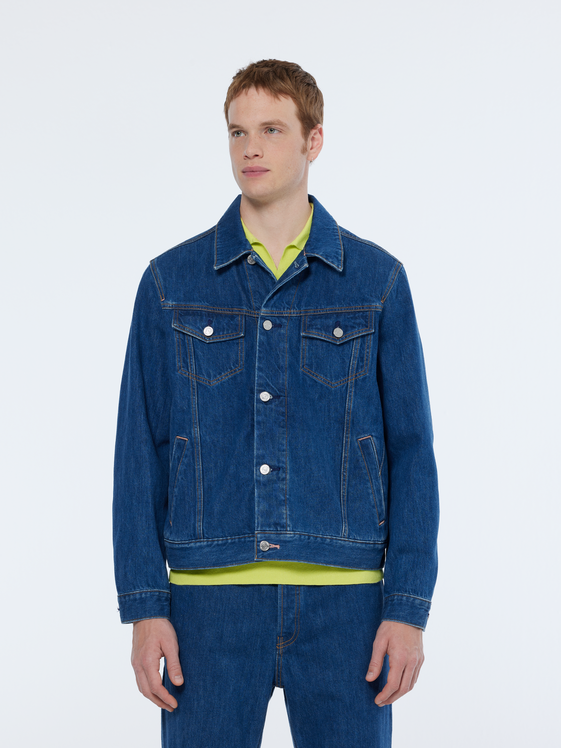 Denim trucker jacket