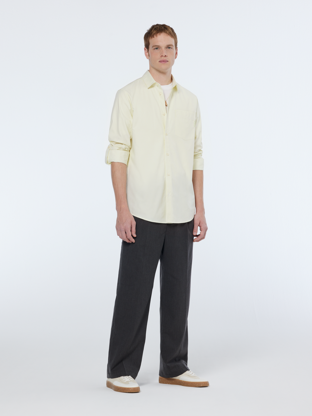 regular stripe oxford shirt