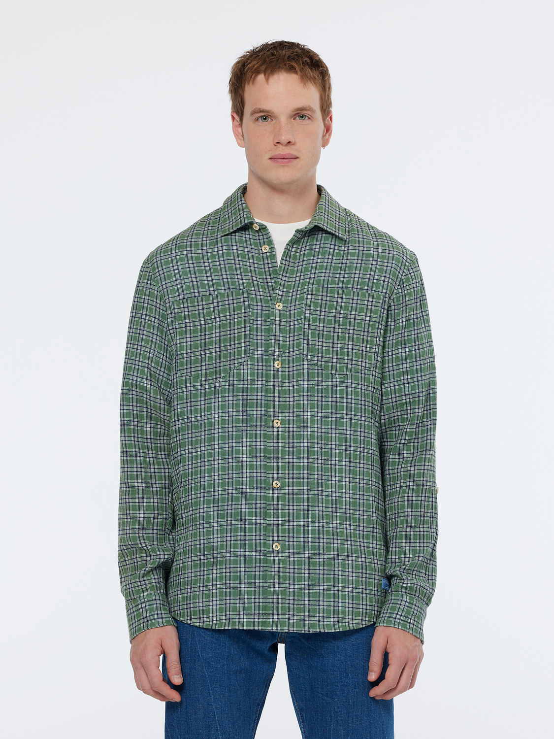double face check shirt