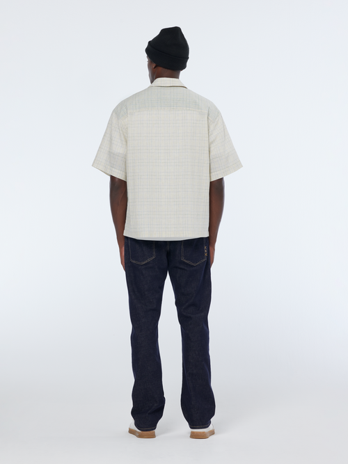 Relaxed fit yarn-dyed check shirt