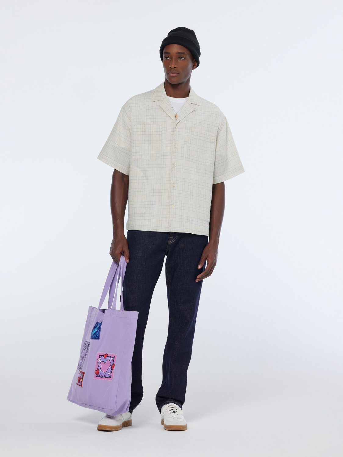 Relaxed yarn-dyed check shirt