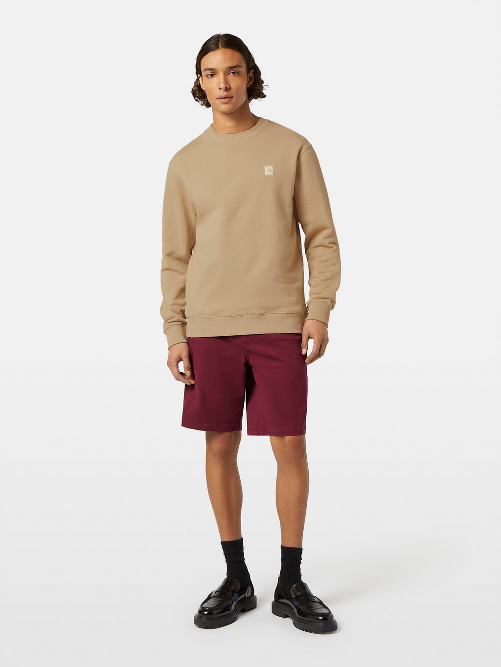 Seasonal Essentials badge logo sweatshirt