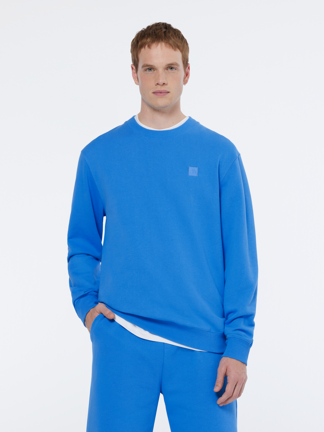Seasonal Essentials badge logo sweatshirt