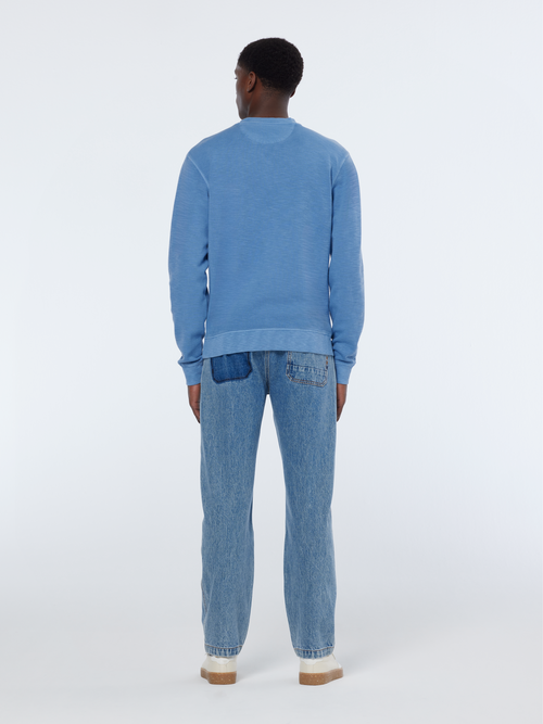 Garment dye structured sweatshirt