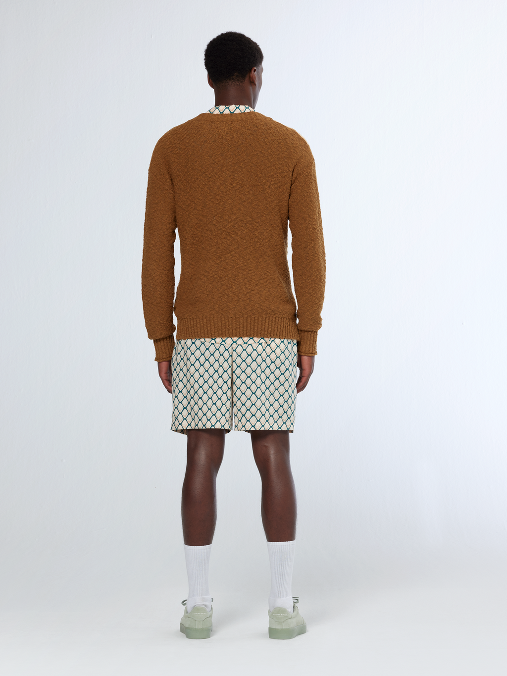 Textured dropped shoulder cardigan