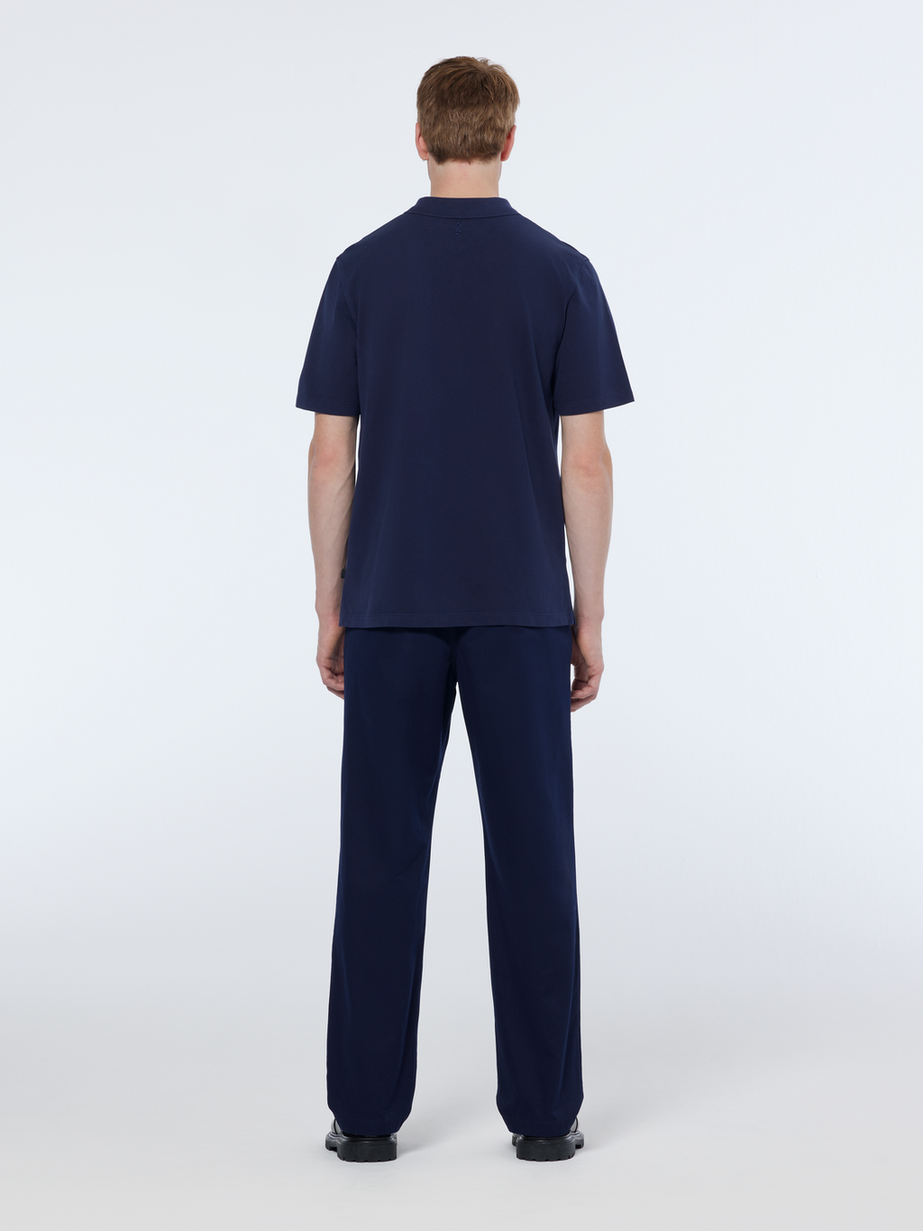 Garment dye pique pocket polo