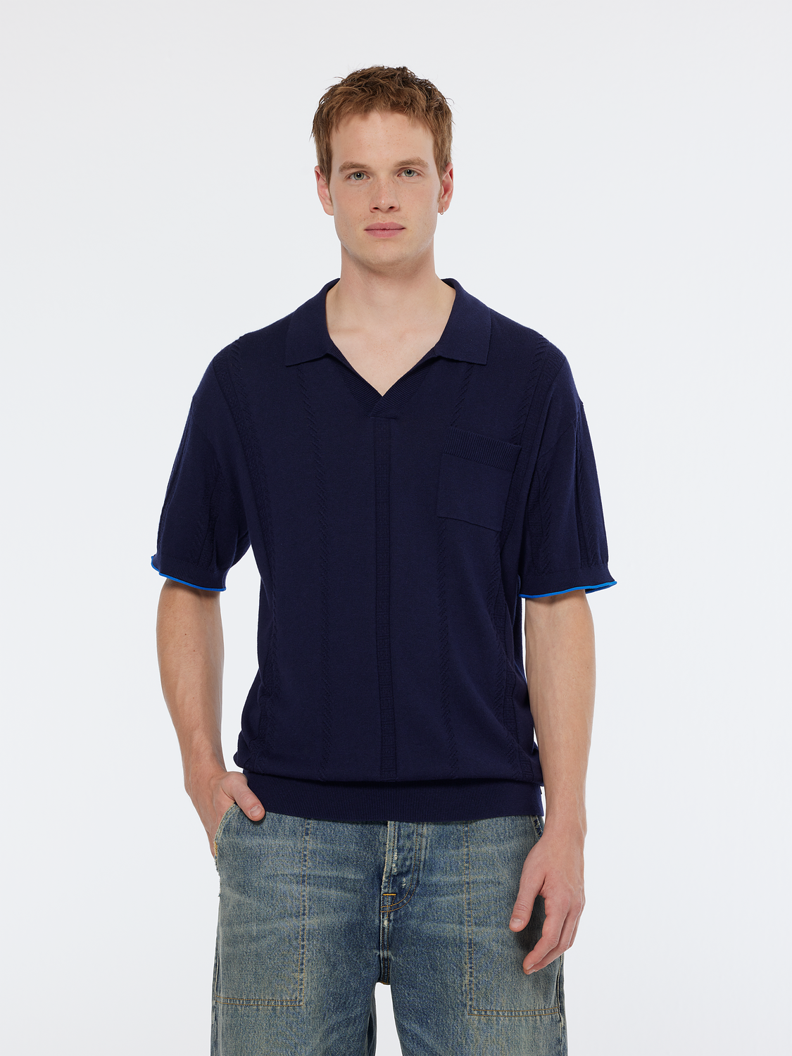 Knitted polo
