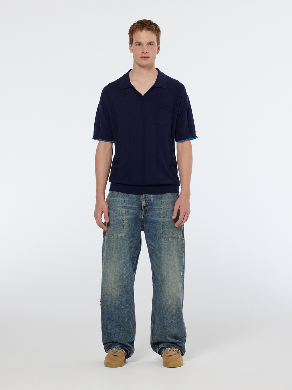 Knitted polo