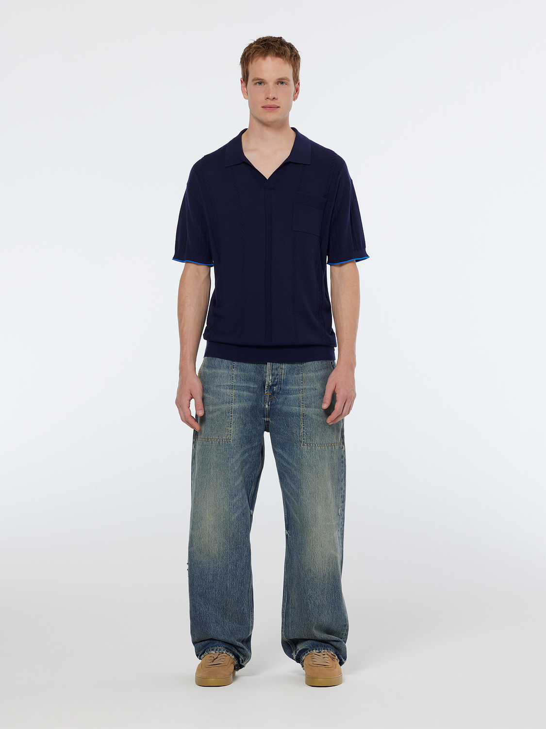 Knitted polo