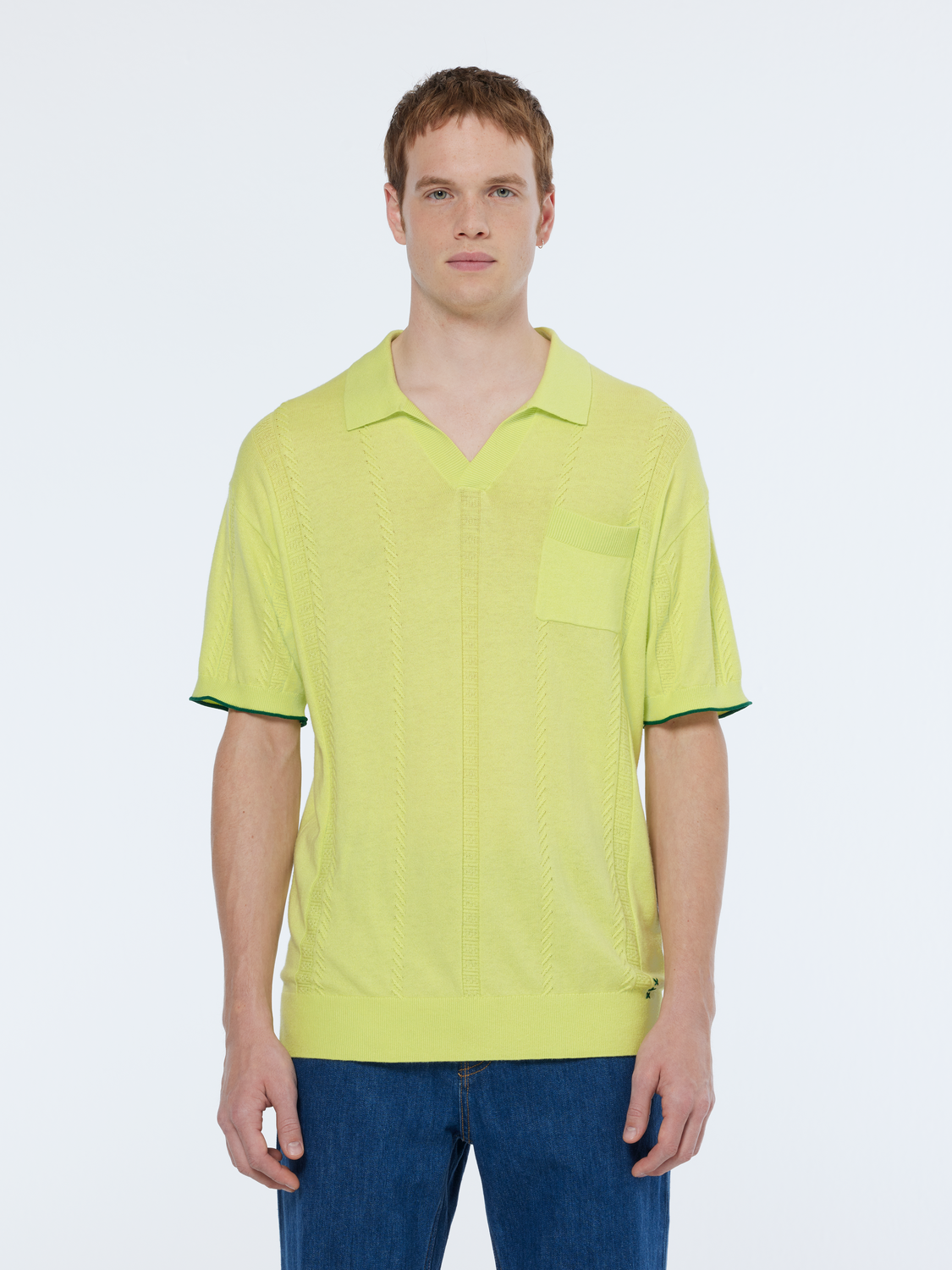Knitted polo