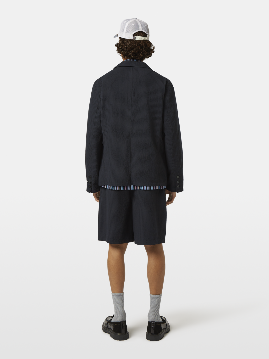 Unconstructed Seersucker Blazer