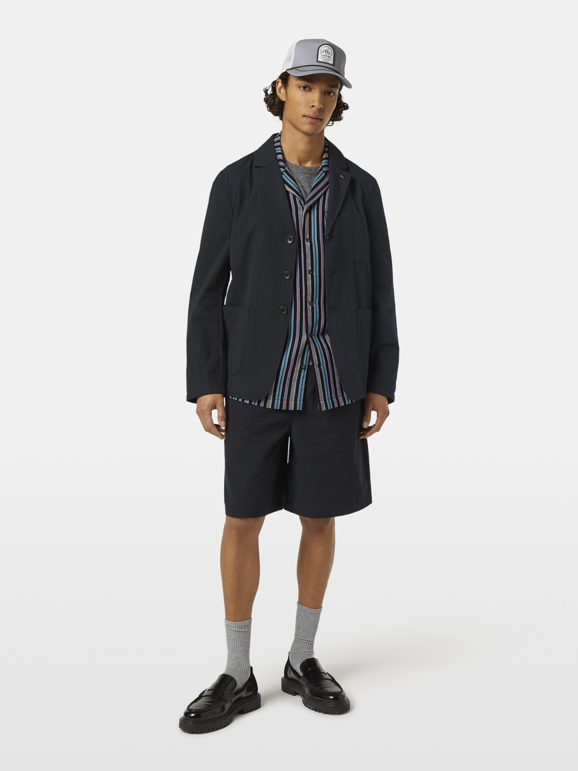 Unconstructed Seersucker Blazer