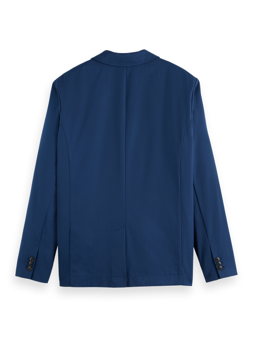 Single-breasted relaxed viscose-blend blazer