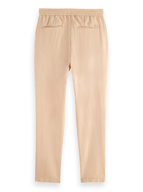 Seasonal core - Warren cotton-linen twill jogger