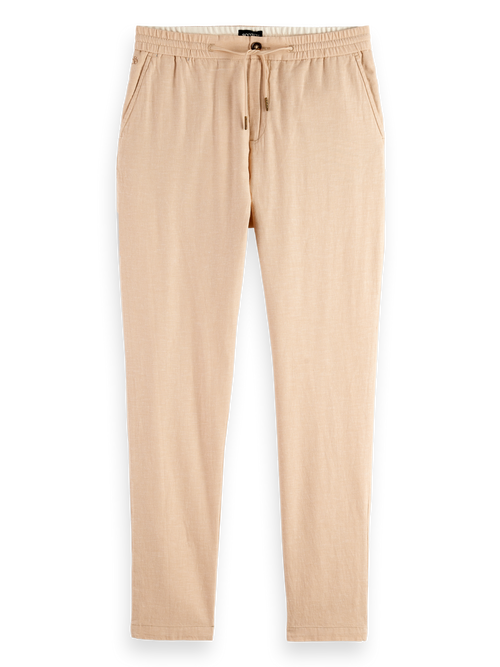 Seasonal core - Warren cotton-linen twill jogger