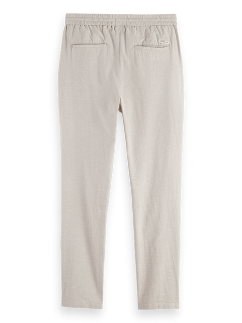 Seasonal core - Warren cotton-linen twill jogger