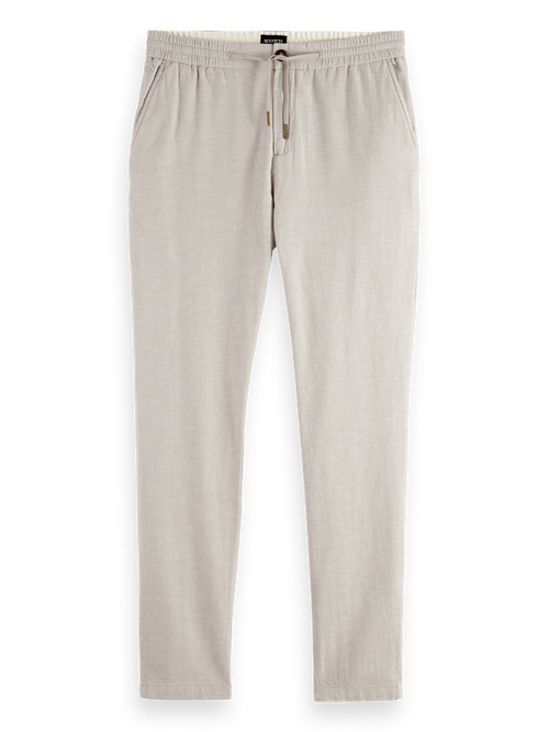 Seasonal core - Warren cotton-linen twill jogger