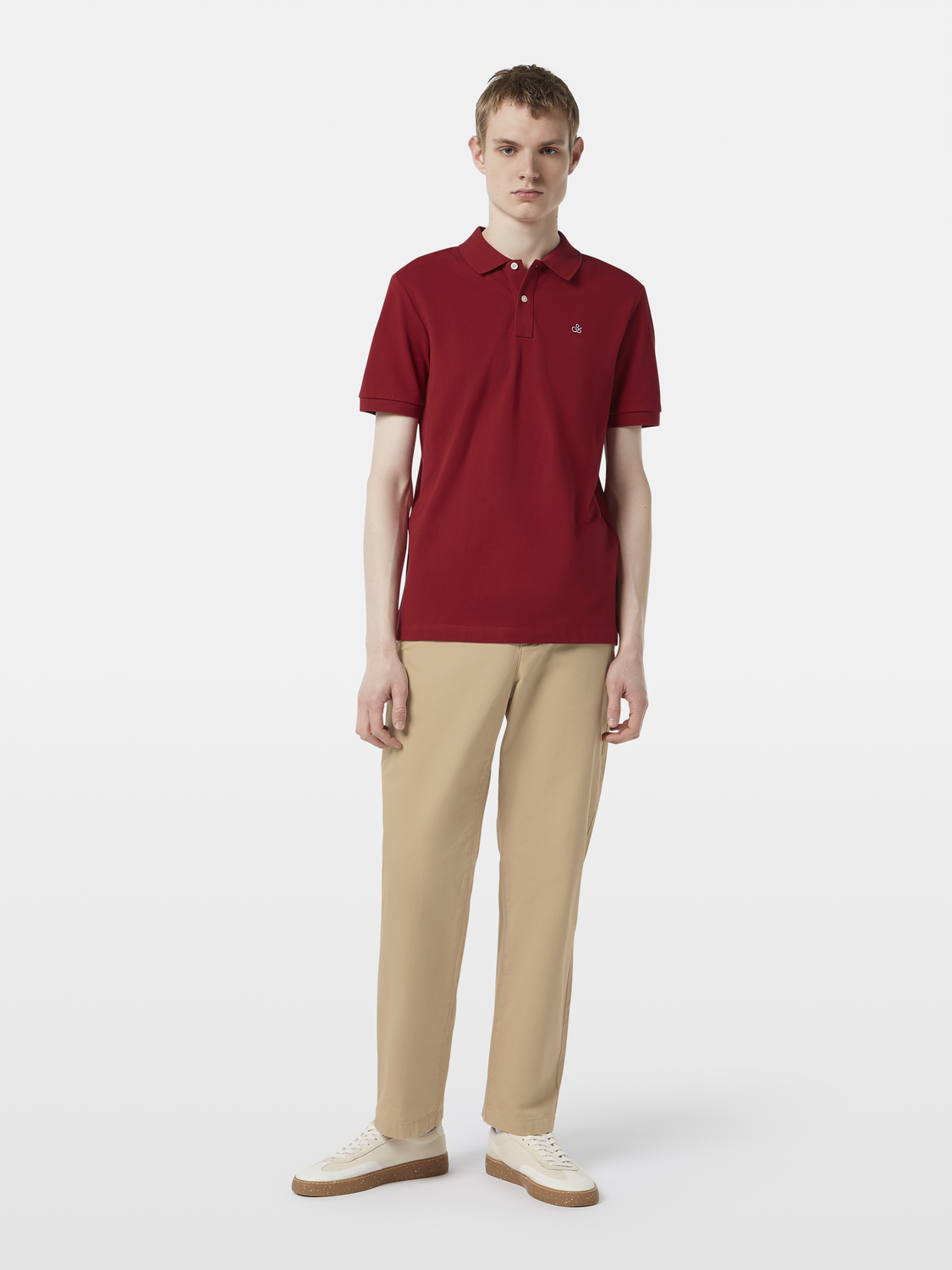 Clarke - Cotton twill straight fit chino