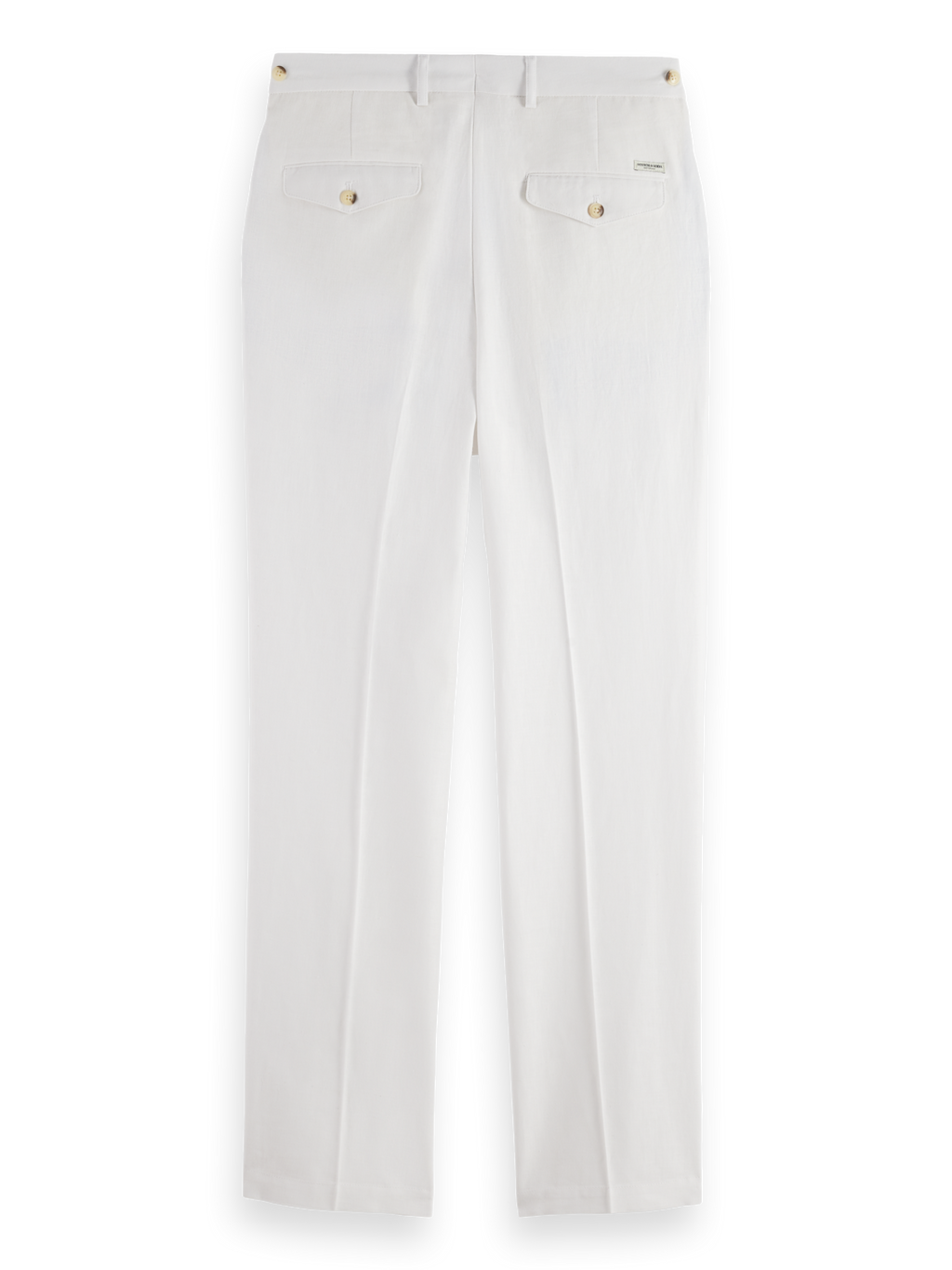 cotton-linen twill chinos