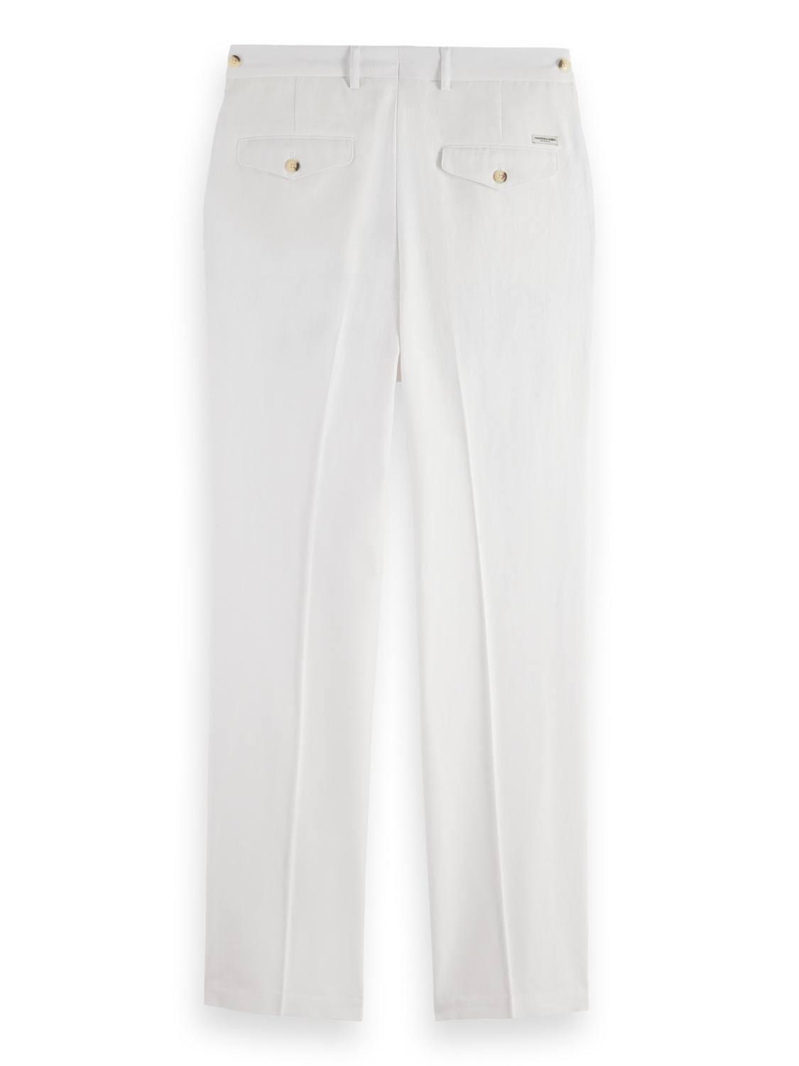cotton-linen twill chinos