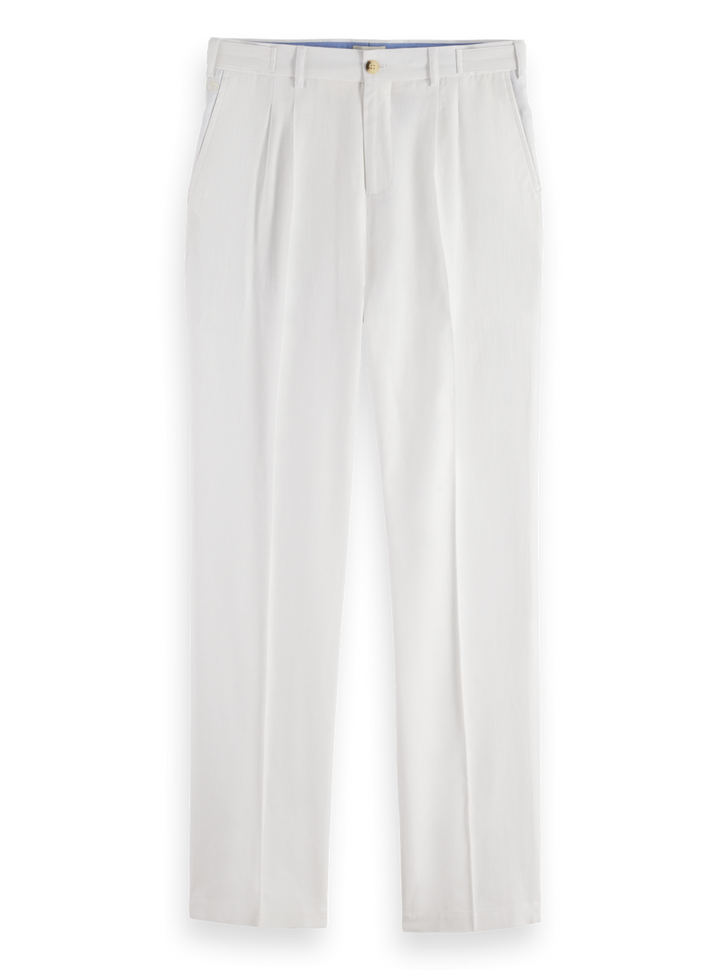 cotton-linen twill chinos