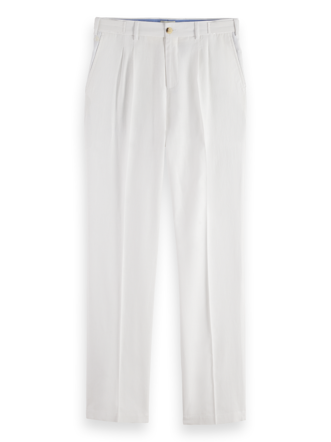 cotton-linen twill chinos