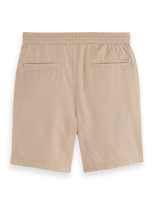 Seasonal core - Fave cotton/linen twill bermuda