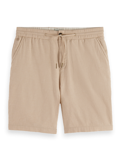 Seasonal core - Fave cotton/linen twill bermuda