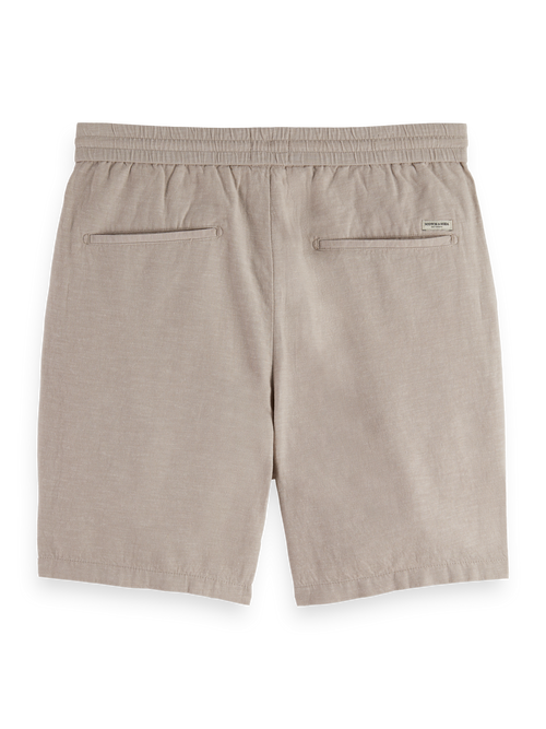 Seasonal core - Fave cotton/linen twill bermuda