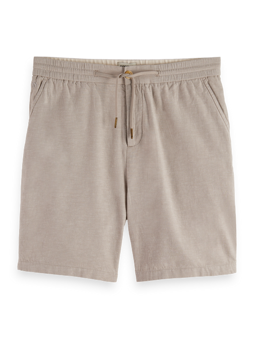 Seasonal core - Fave cotton/linen twill bermuda