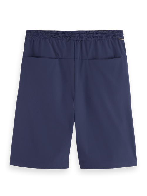 Stretch nylon-blend loose fit bermuda short