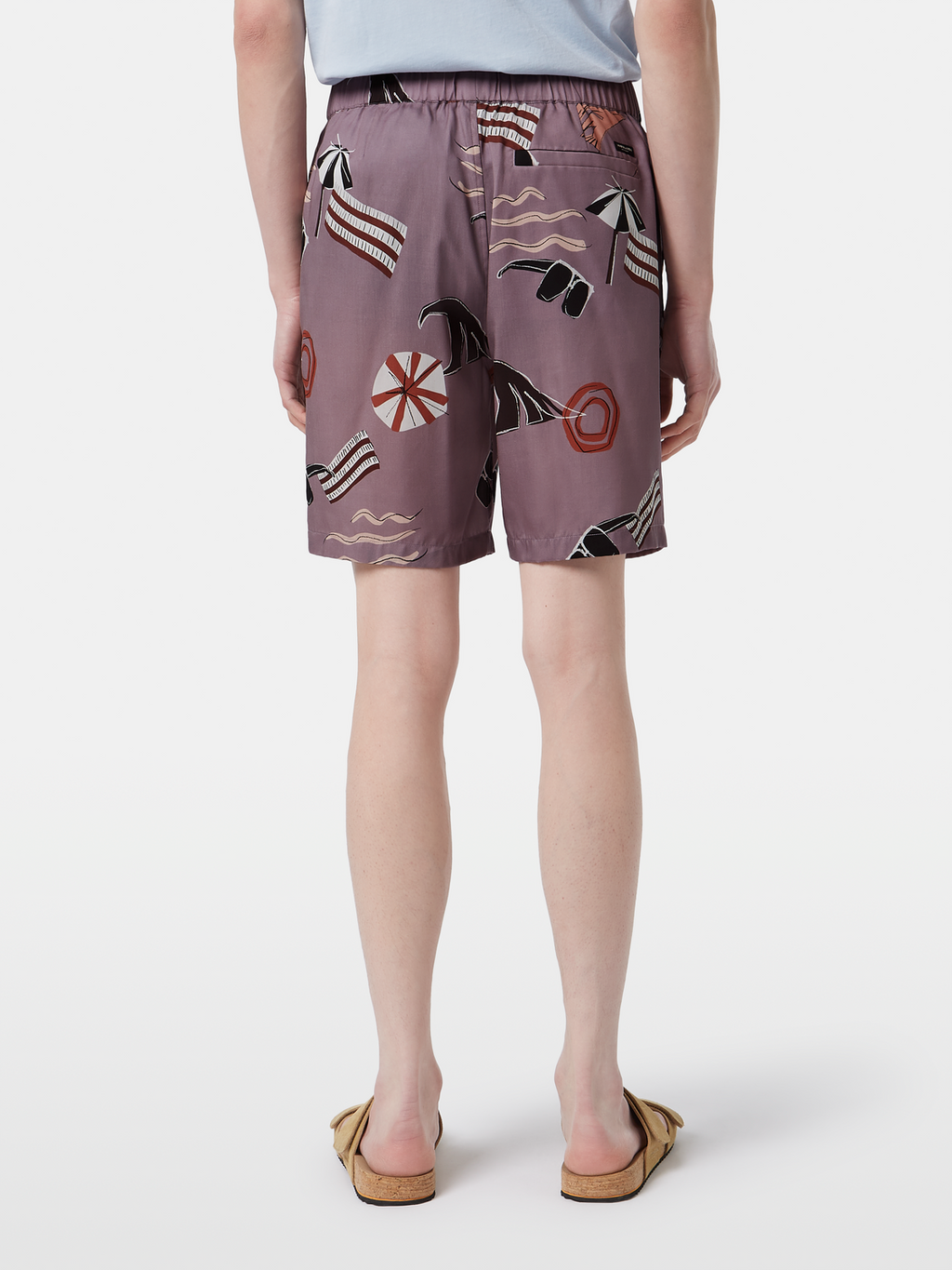 Fave - relaxed fit printed tencel bermuda short