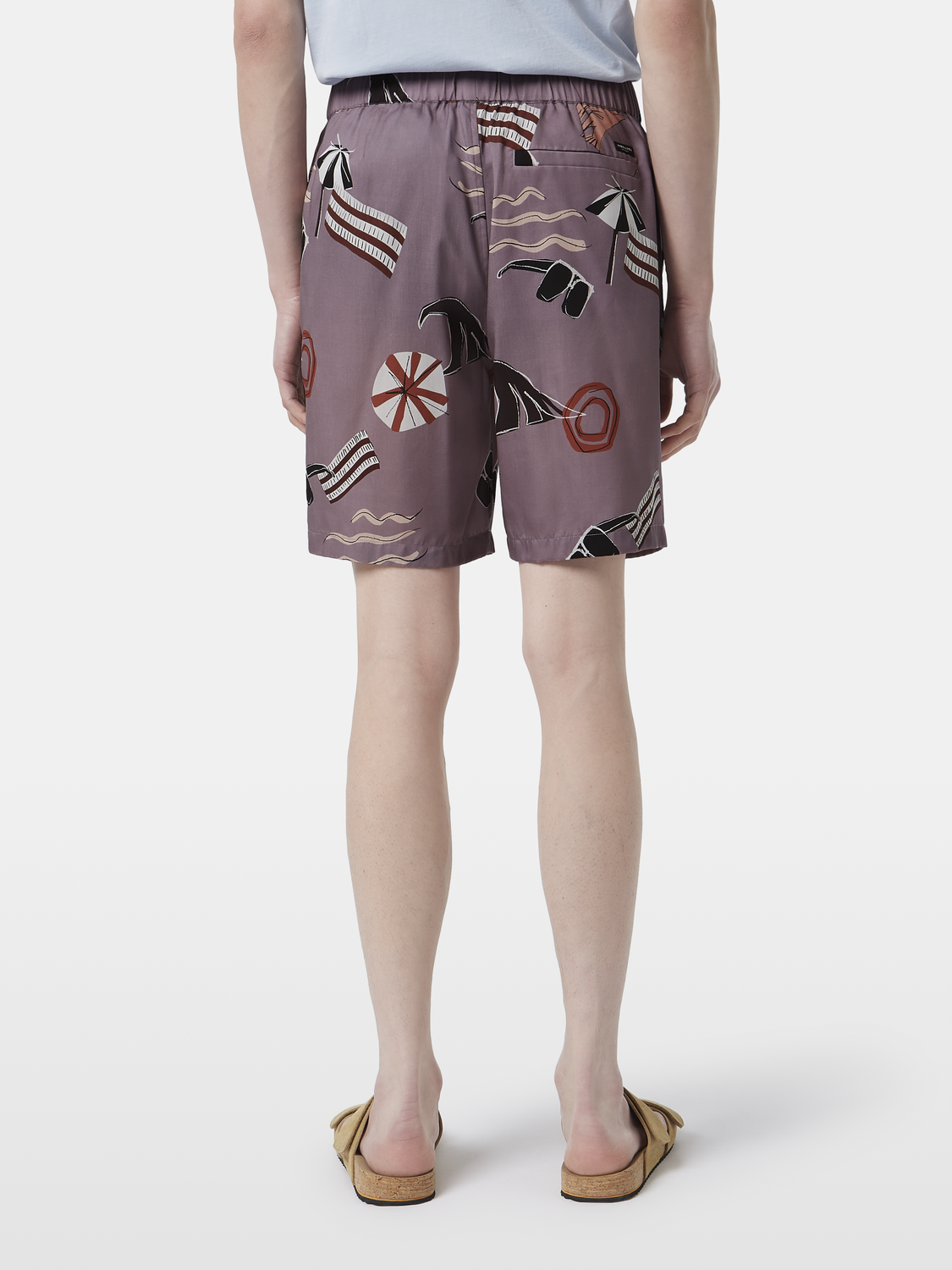 Fave - relaxed fit printed tencel bermuda short
