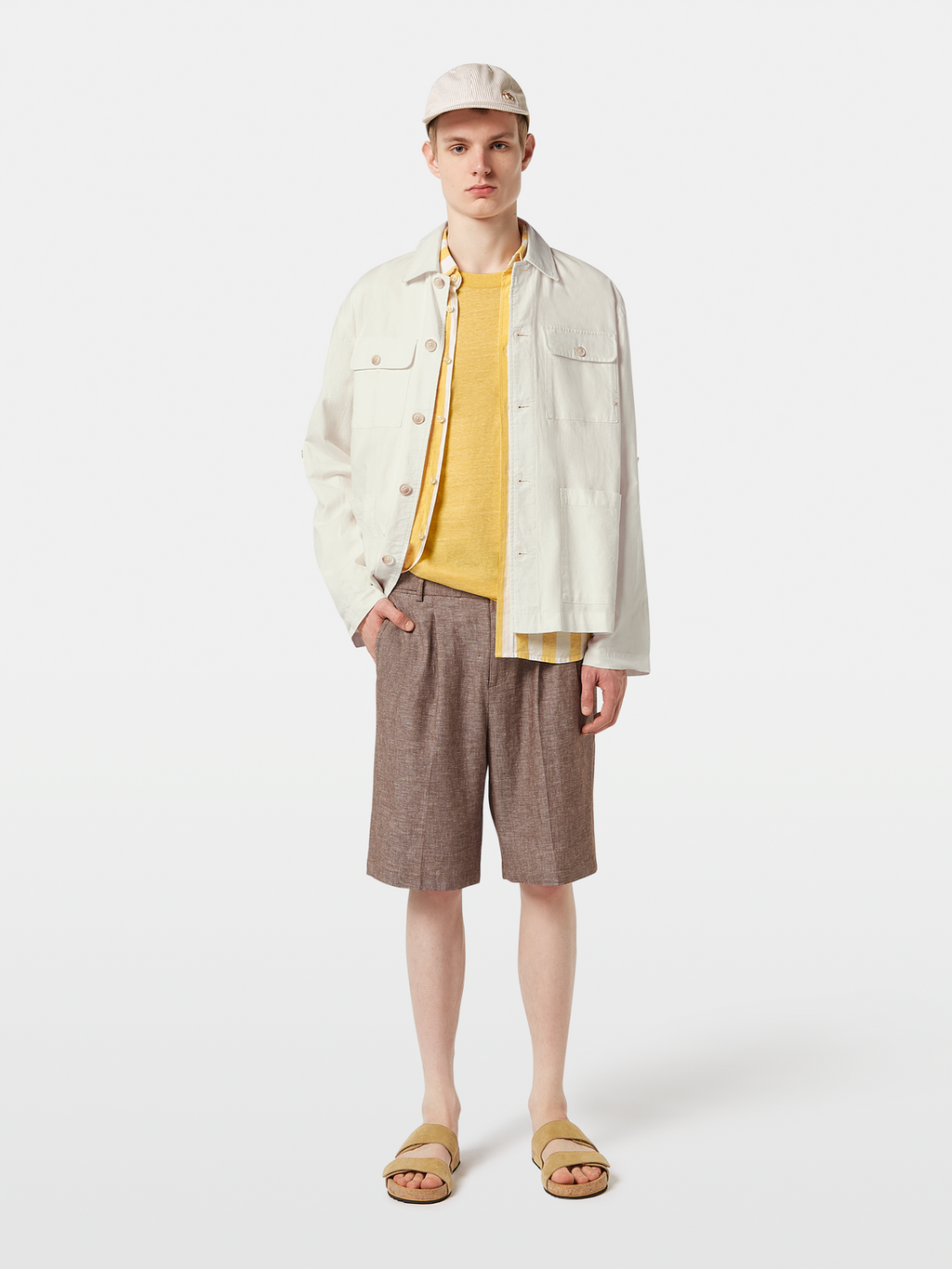Cotton-Linen Bermuda Short