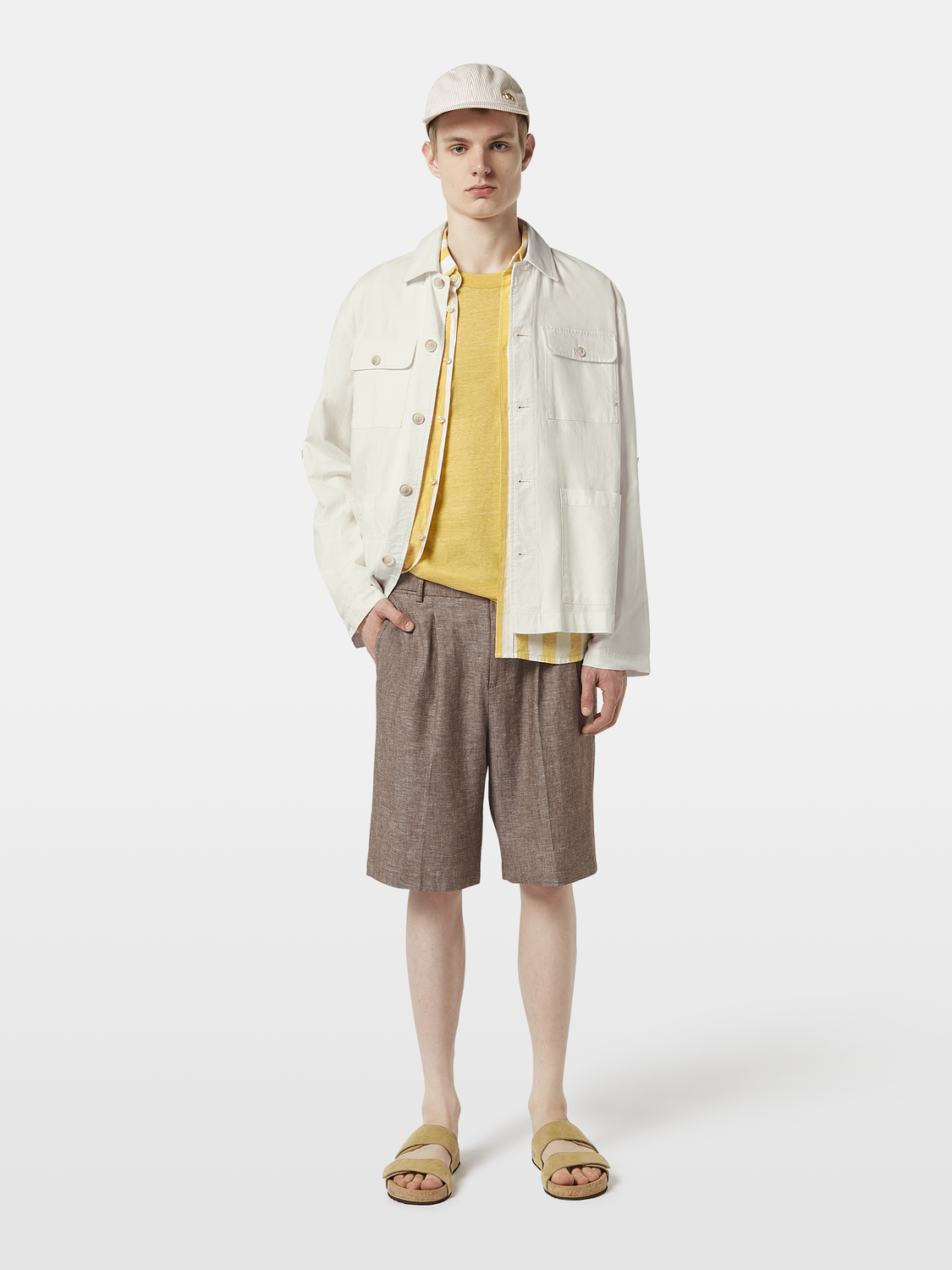Cotton-Linen Bermuda Short