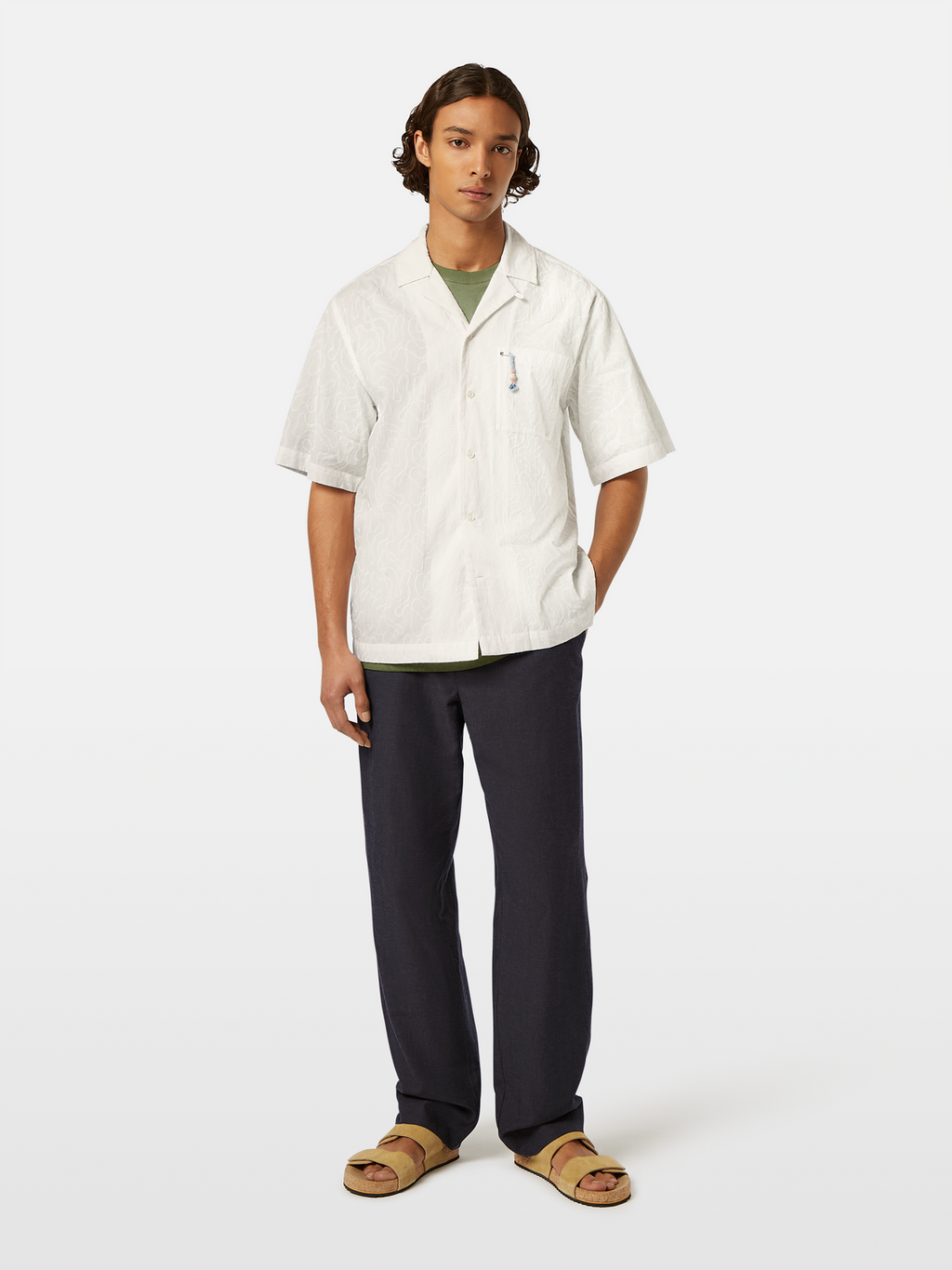 Embroidered Short Sleeve Shirt